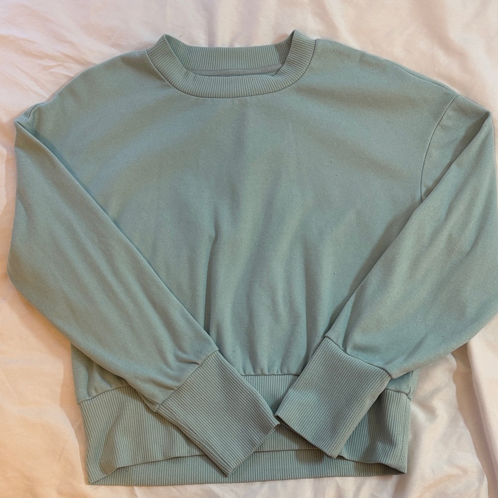 Women’s Crewneck Sweatshirt in Light Sage Green